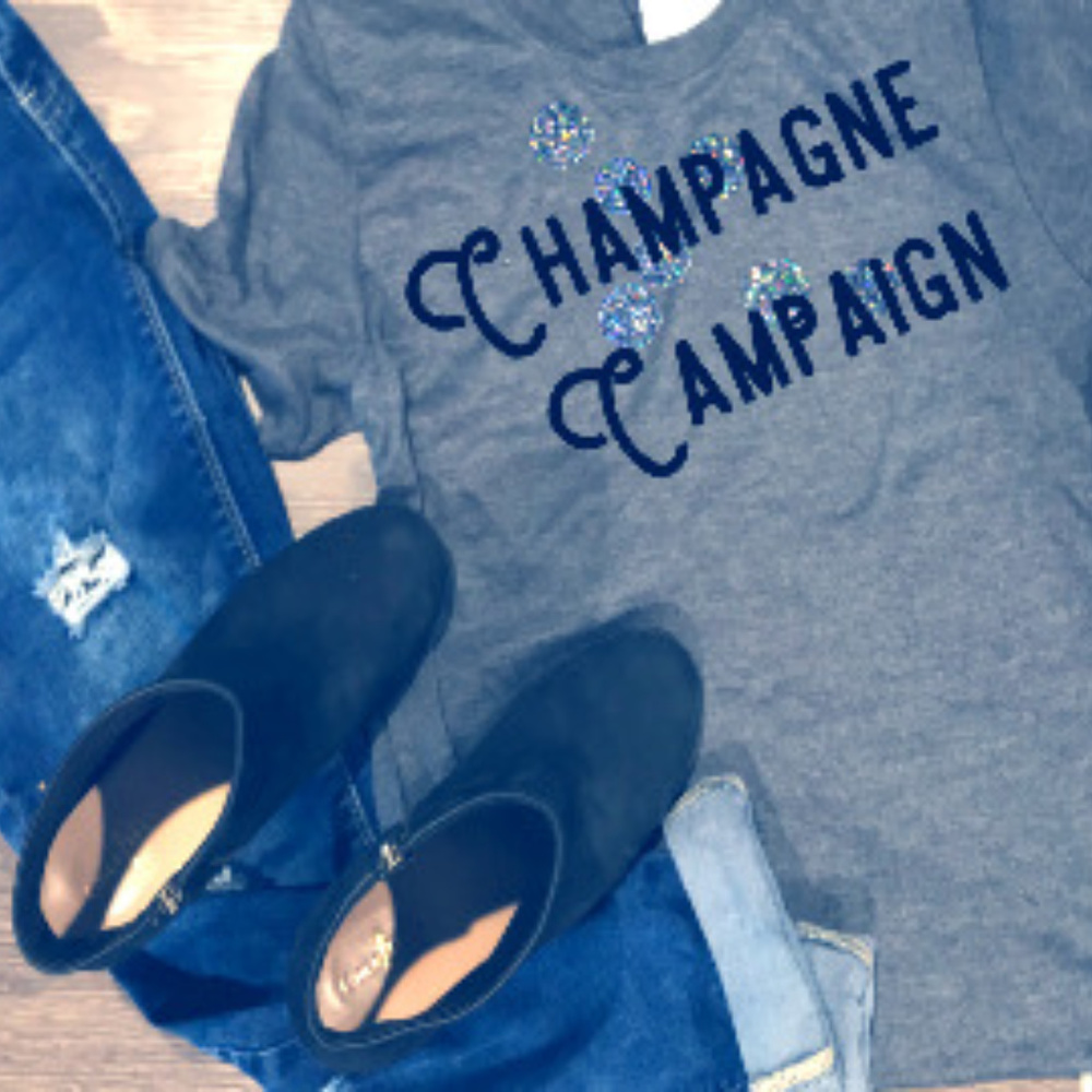 Champagne Campaign T Shirt in Women